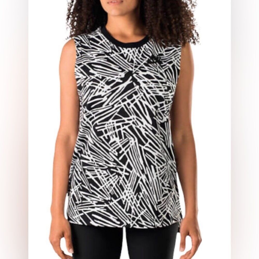 Nike Signal Palm Black and White Muscle tank